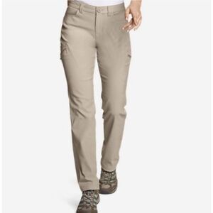 NWT Eddie Bauer First Ascent Guide Pro Pants Petite 6 Light Khaki Stretch Hiking